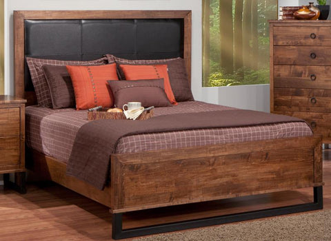 HS - Cumberland Bed w/Upholstered Headboard w/low Footboard