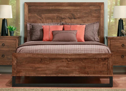 HS - Cumberland Bed w/wood Headboard w/low Footboard.