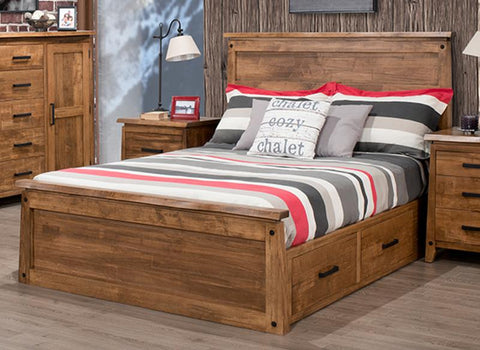 HS - Pemberton Storage Platform Bed With Low Footboard