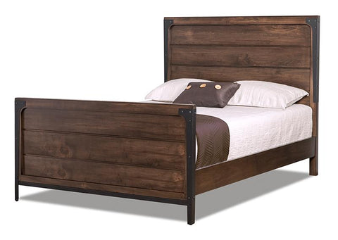 HS - Portland Wood Panel Bed w/ High Footboard
