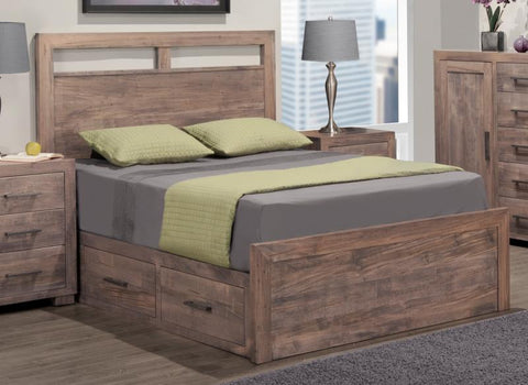 HS - Steel City Storage Platform Bed