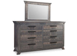 Algoma 8 Drawer Long Dresser with Mirror