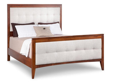 HS - Catalina Fabric or Leather Upholstered Bed with High Footboard