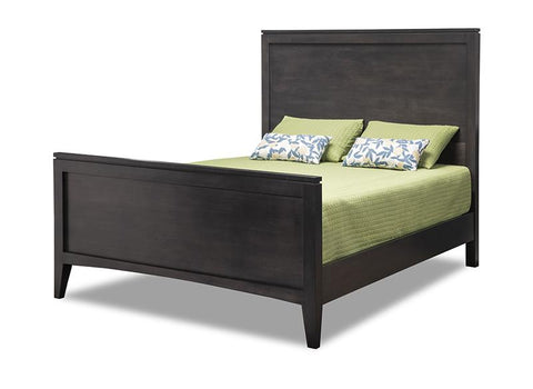 HS - Catalina Wood Bed with High Wood Footboard