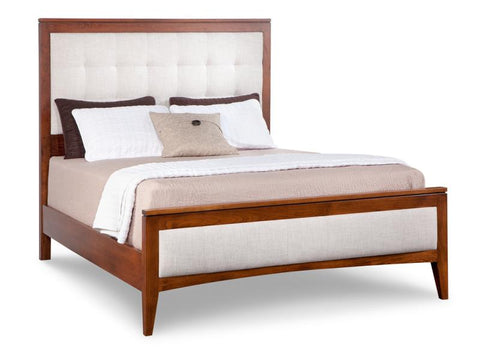 HS - Catalina Fabric or Leather Upholstered Bed with Low Footboard
