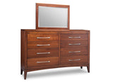 Catalina 8 Drawer Long High Dresser and Mirror