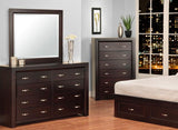 Contempo 8 Drawer Dresser and Mirror