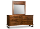 Cumberland 6 Drawers Long Dresser and Mirror