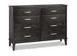 Cumberland 8 Drawer Dresser with Wood Legs