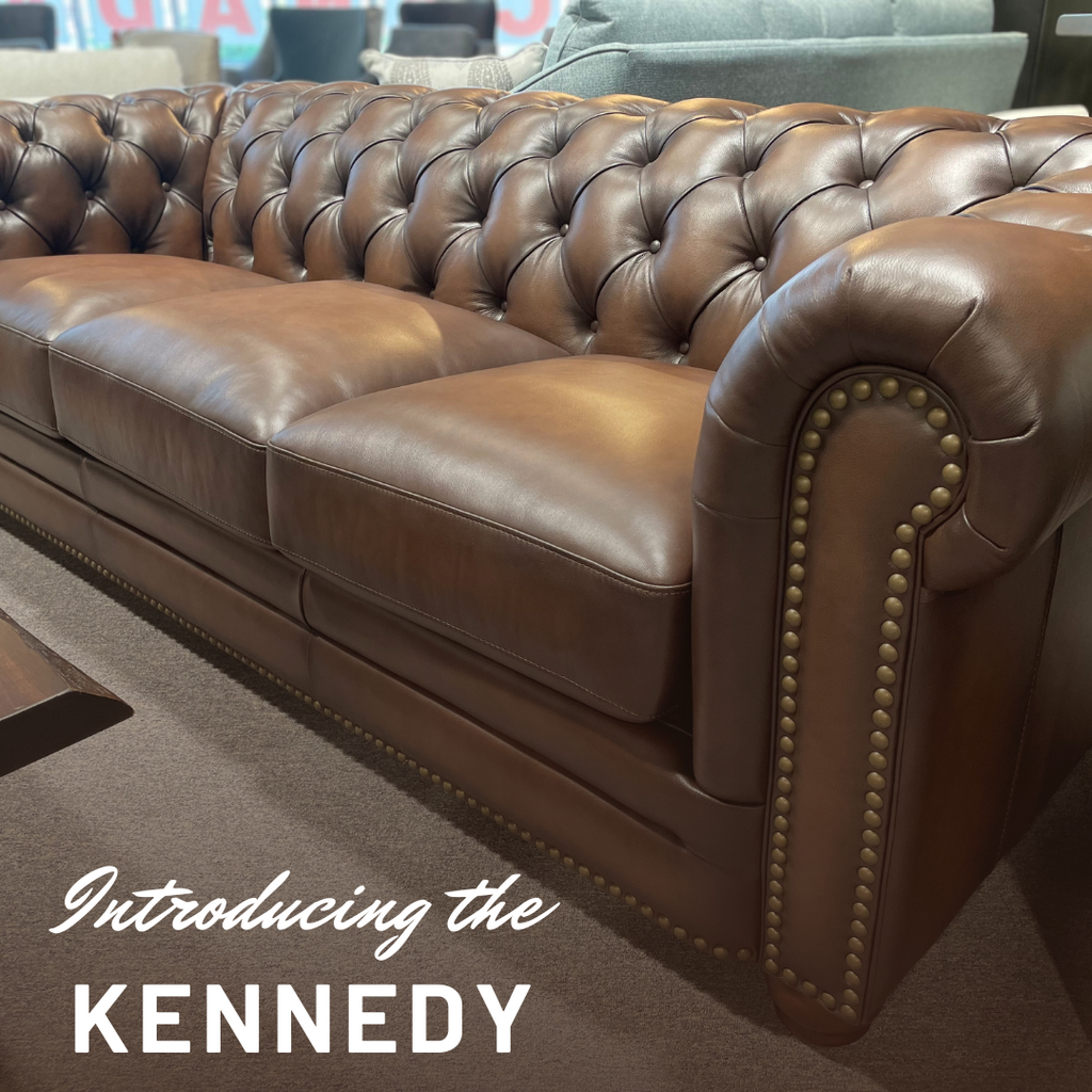 Kennedy Tufted Sofa in Top Grain Leather