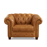 AM - York Leather Sofa