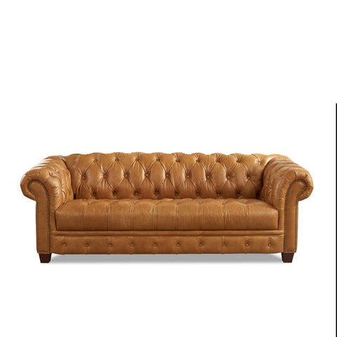 AM - York Leather Sofa